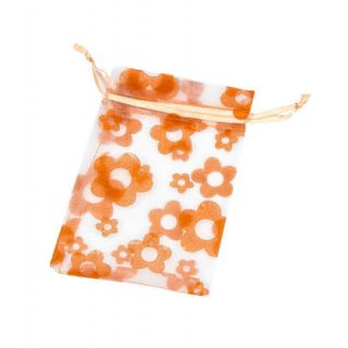 Bolsas de organza color naranja regalos boda