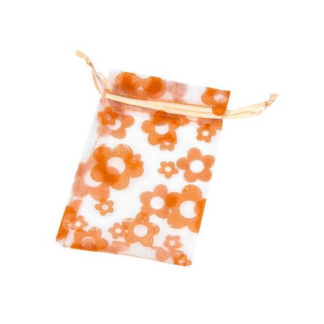 Bolsas de organza color naranja regalos boda