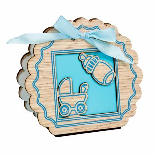 Caja madera bebé para niño